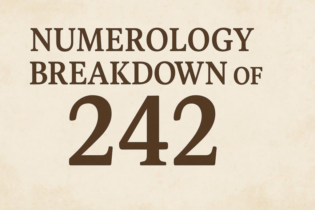 242 numerology