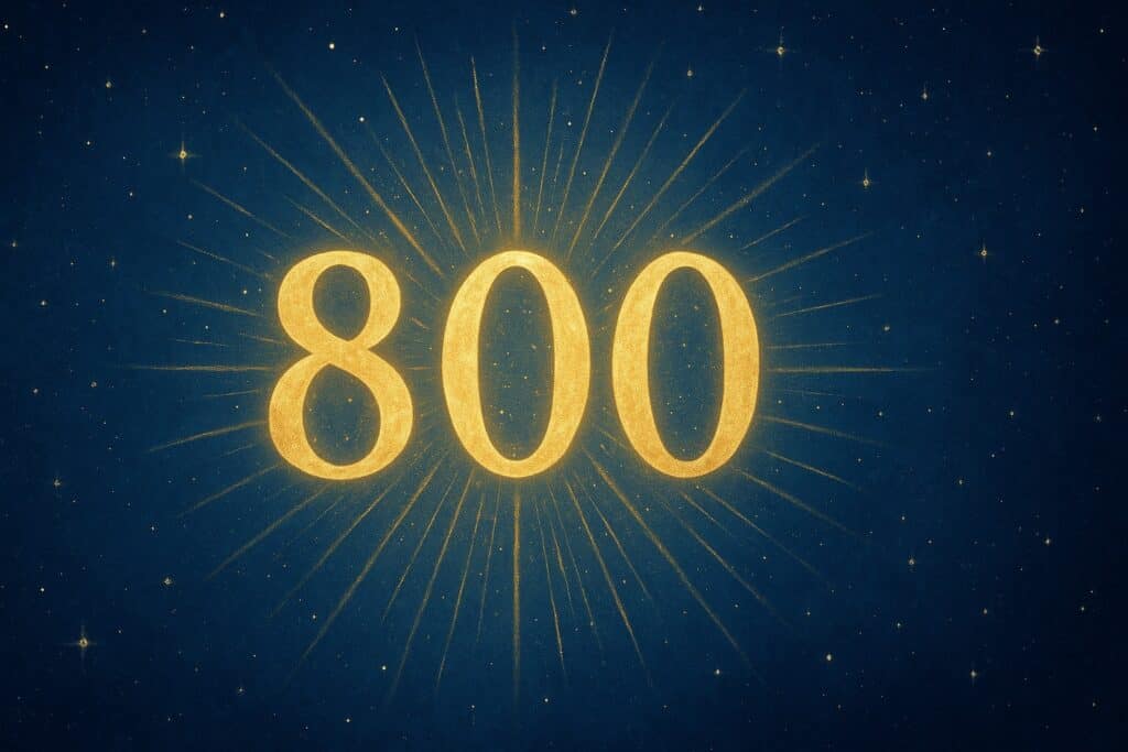 angel_number_800_gold_rays_on_blue_sky